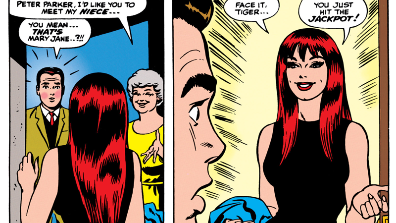 After a year of teasing, Peter Parker finally meets Mary Jane Watson.